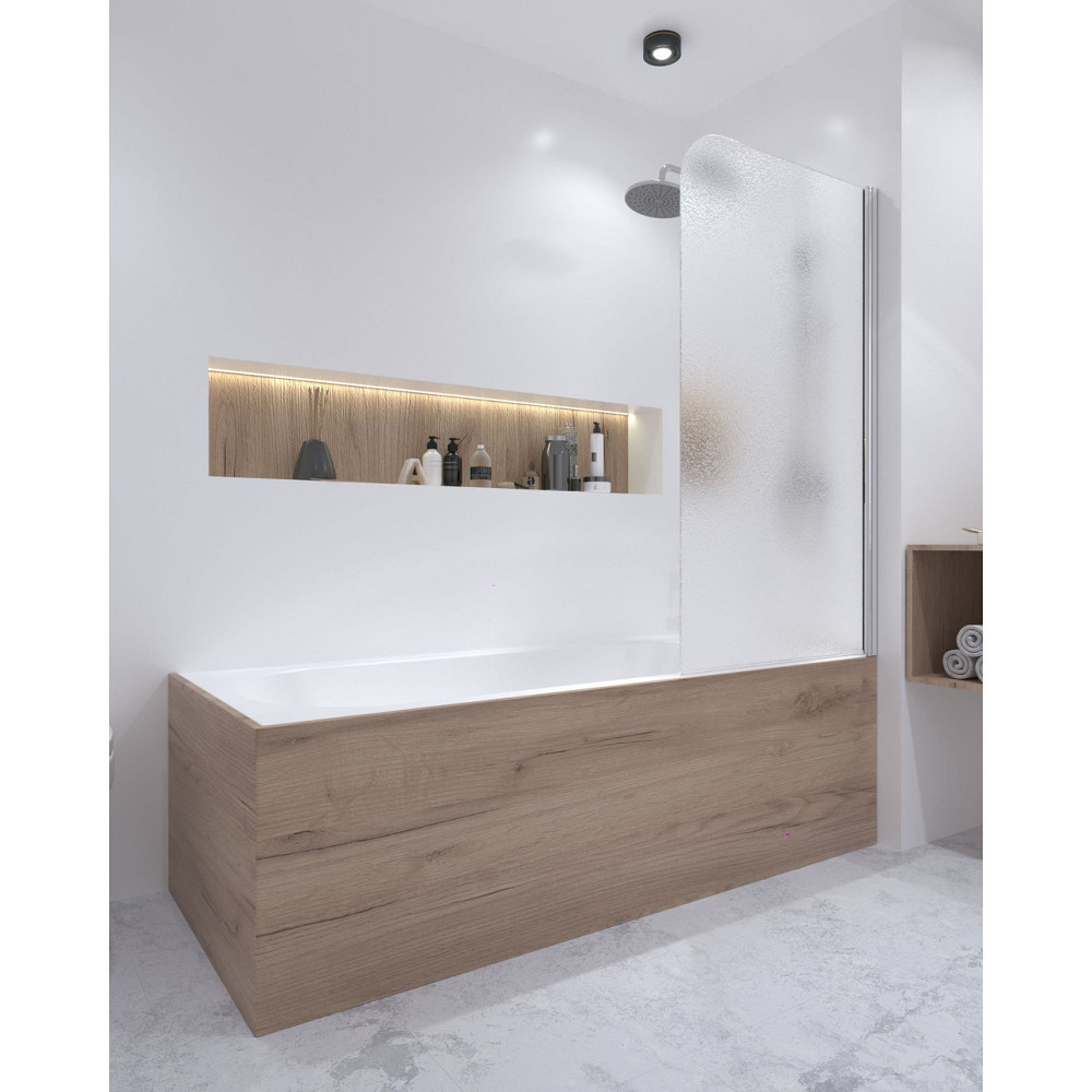 Штора на ванну Qtap Standard CRM407513APR скло Pear 6 мм, 75х140 см, права Київ - фото 9