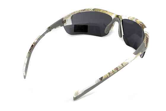 Окуляри захисні Global Vision Hercules-7 White Camo (gray), сірі в камуфльованій оправі Запоріжжя