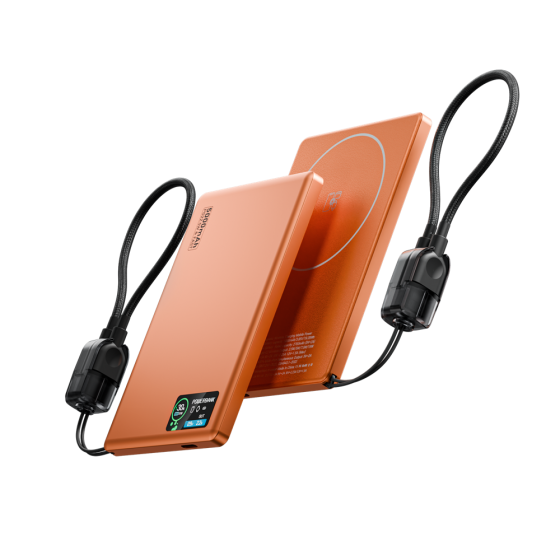 Повербанк 007 10000 mAh 20W з FTF-дисплеєм (MagSafe) - помаранчевий Київ