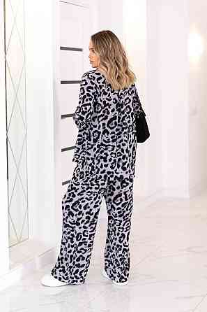 Жіночий легкий прогулянковий костюм: сорочка та штани американський креп Сірий 2, 42/44 Одеса