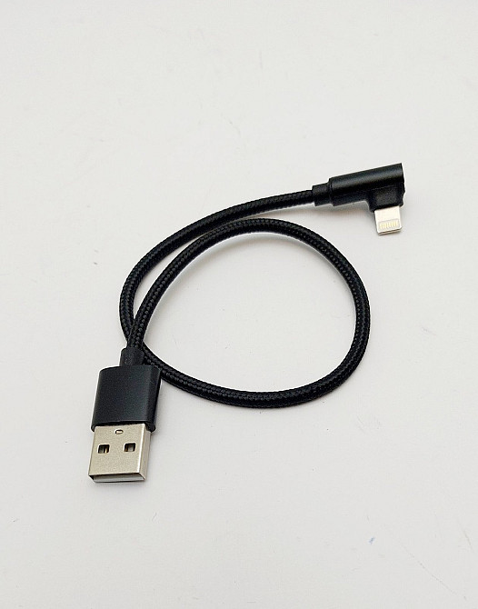 Кабель зарядний Type C - Lightning 90° 30 см Луцьк - фото 1