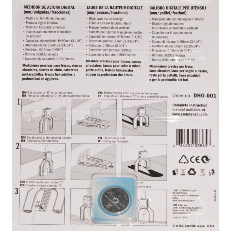 Цифровий вимірювач висоти CMT DHG-001 Одеса - фото 3