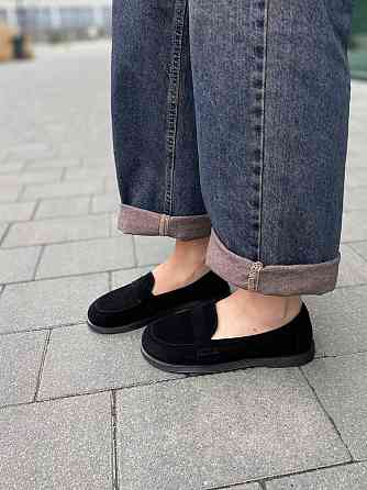 MOD GAR Лофери жіночі MOD GAR 9864 чорні (весна-осінь, замша натуральна) (5805) Коломия