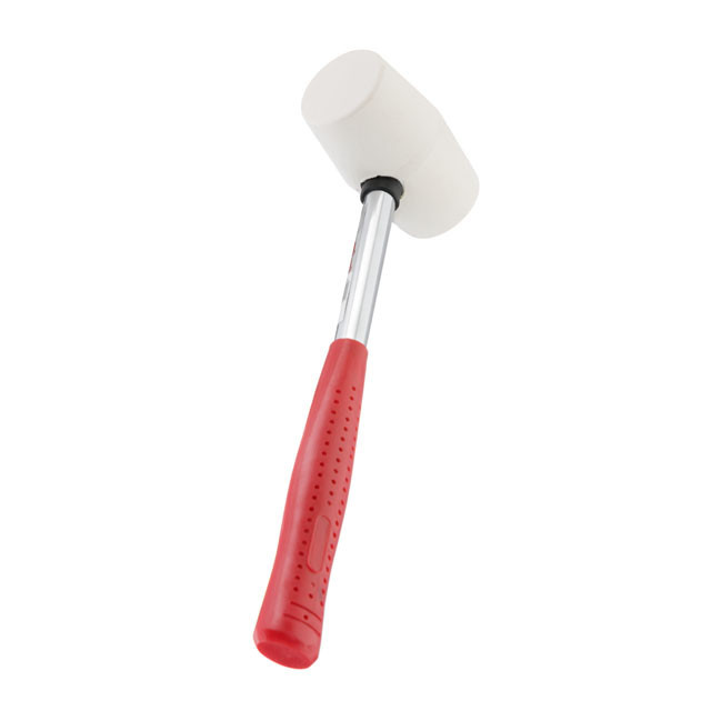 Киянка гумова, 280 г, 40 мм, бiла гума, металева ручка INTERTOOL HT-0234 Київ - фото 2