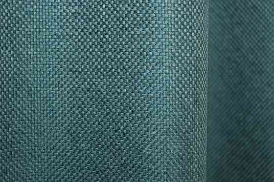 Комплект готовых штор VR-Textil Лен-блекаут Лен Мешковина № 511ш Бирюзовый 200х270см 2 шт (32-101) Киев