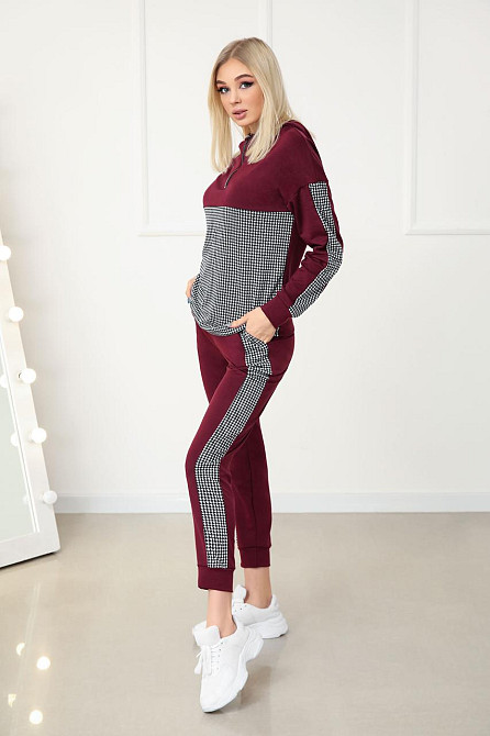 Повсякденний жіночий костюм із трикотажу "Flex" оптом | Батал | Розпродаж моделі Київ - фото 7