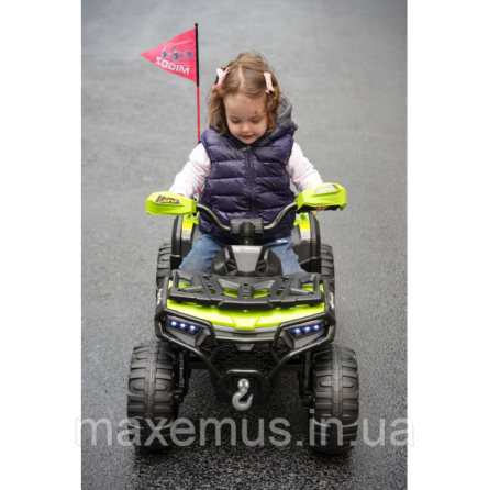 Электроквадроцикл детский аккумуляторный SP 9 1 8 мощный электроквадроцикл для ребенка до 30 кг зеленый Мостиска