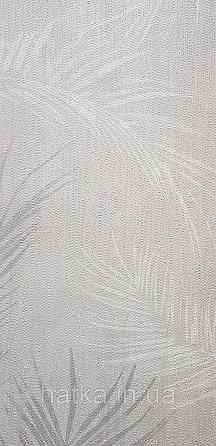 Обои винил на флизелине горячего тиснения DUKA Selective1.06х10 листья папоротника.серые белые на сером  DK322 Киев