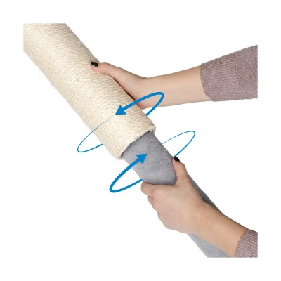 Дряпка (кігтеточка) для котів Природа Лофт (сіра) (4823082420698) Вінниця - фото 2