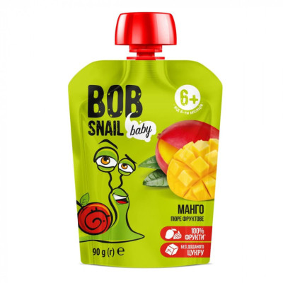 Дитяче пюре Bob Snail Равлик Боб Манго 90 г (4820219343844) Вінниця - фото 1