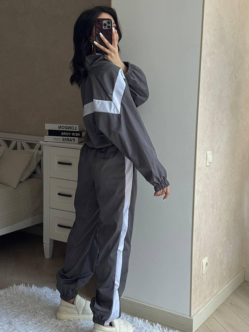 Женский плащевой костюм двойка: кофта и штаны в спортивном стиле плащевка эмми Одесса - изображение 3