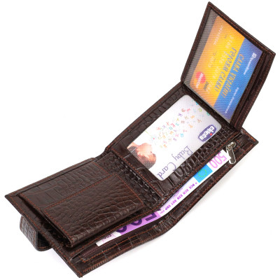 Гаманець Canpellini натуральної шкіри Коричневий (21878) Вінниця - фото 9