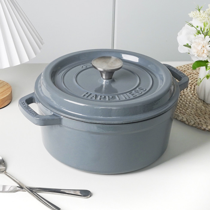 Чугунная жарка с фарфоровым покрытием 5 л GRILLI 777210 Код: 012730 Ровно - изображение 2