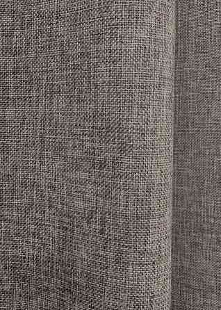 Комплект коротких штор VR-Textil Лен Мешковина № 1769ш Серый 130х170см 2 шт (35-0364) Киев