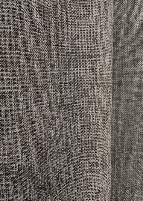 Комплект коротких штор VR-Textil Лен Мешковина № 1769ш Серый 130х170см 2 шт (35-0364) Киев - изображение 6