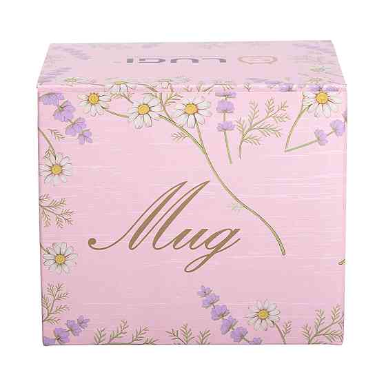 Чашка порцелянова 400 (мл) чашка для кави та чаю з написом та серцем Lugi RX-N240143PKV Коломия