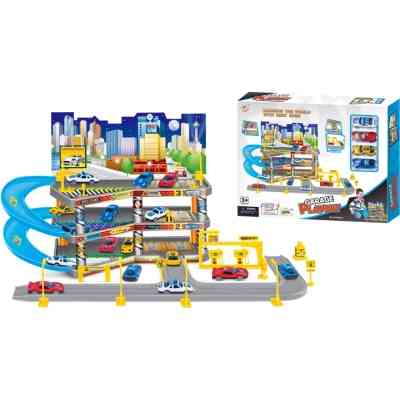 Ігровий набір Playset складний паркінг в комплекті з 4 машинками GARAGE (3858894672479) Вінниця