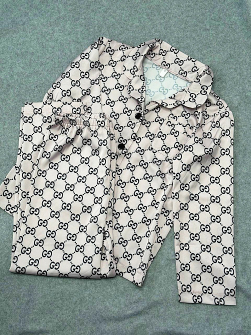 Детская пижамка из сатина Пудровый Гуччи 122-128 Харьков - изображение 5