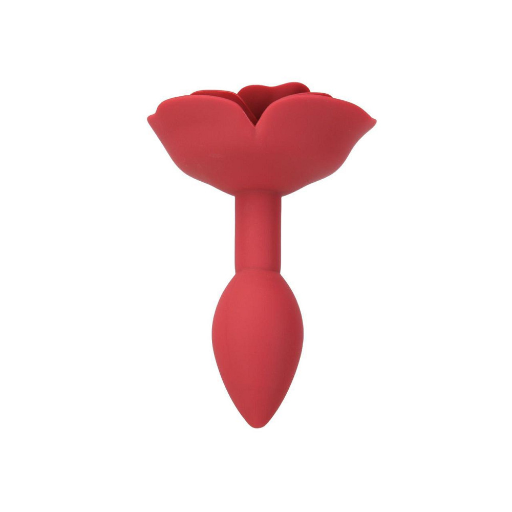 Силиконовая анальная пробка Lux Active с розой - Red Rose Silicone Anal Plug Sex Aura Киев - изображение 2