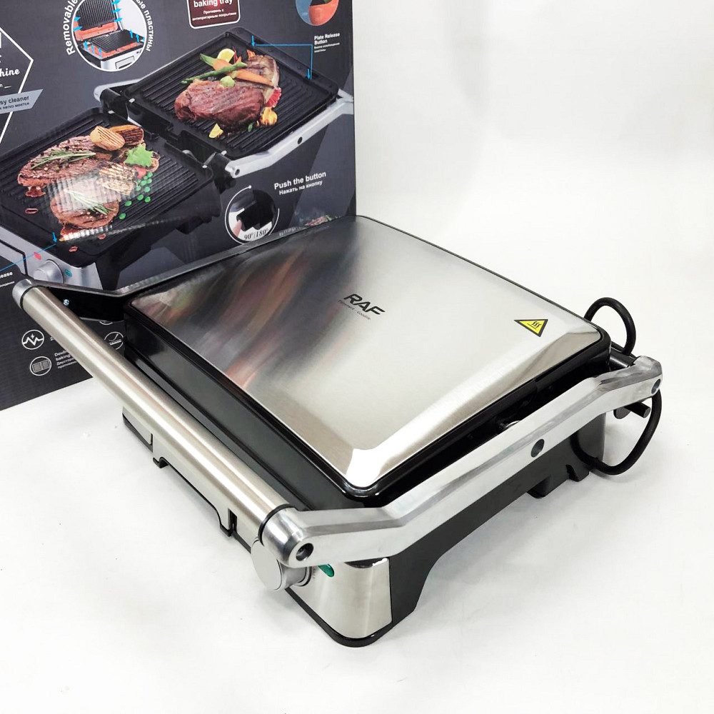 Бутербродница электрогриль, Электрический гриль для стола с прижимом, Настольный гриль для готовки PZ-41 Львов - изображение 4