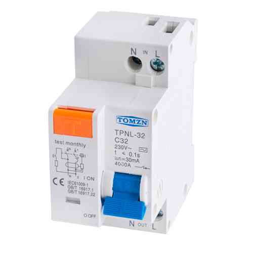 Дифавтомат TOMZN 32А 30мА Київ