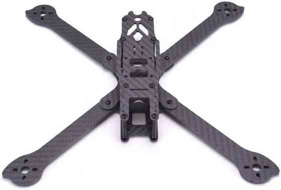 Рама карбонова HSKRC XL8 V3 8" 360мм для FPV дрона, X-тип, міцна, легка, без принтів Київ