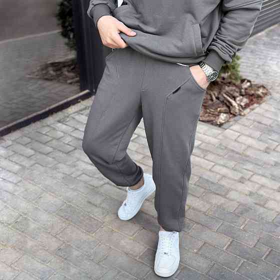 Спортивний костюм чоловічий графіт кофта зі штанами Pobedov Grand Київ