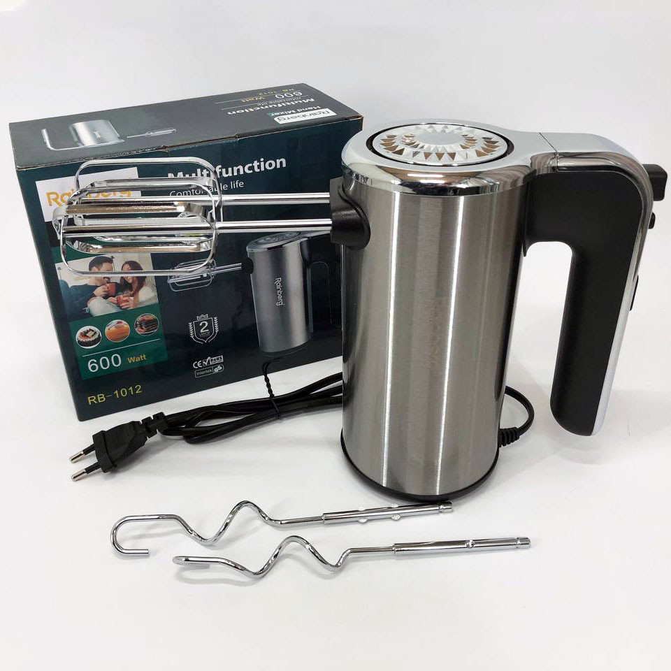 Побутовий міксер для збивання крему Rainberg RB-1012, Міксер ручний 7 швидкостей Кращий ручний VK-98 Івано-Франківськ - фото 2