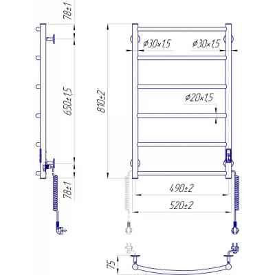 Сушарка для рушників MARIO Класік НР-І (2.3.0115.10.P) Вінниця