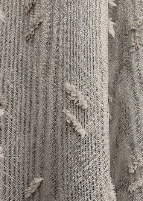 Комплект штор VR-Textil Льон Букле № 1884ш Тауп 150х290 см 2 шт (33-0912) Київ - фото 7