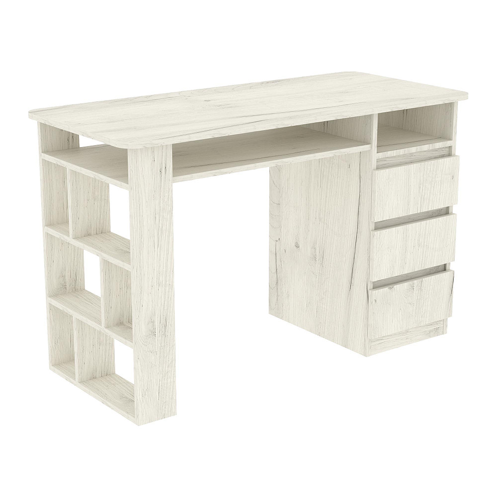 Стіл манікюрний СМ-2, Дуб Крафт Білий, 1200/550/760 Львів - фото 1