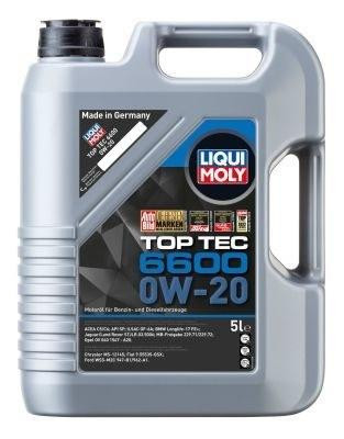 LIQUI MOLY 21411 Top Tec 6600 SAE 0W-20 — Синтетична моторна олива нового покоління | Максимальний захист сучасних бензинових та д Ковель - фото 1