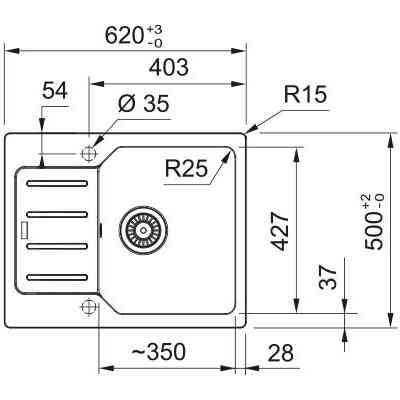 Мойка кухонная Franke City, фраграніт, онікс (114.0701.825) Винница