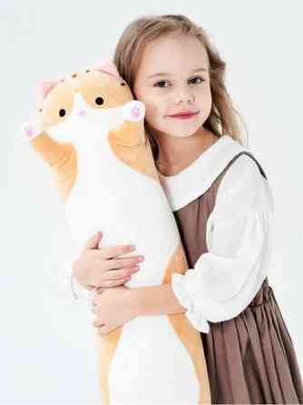 Іграшка обіймашка Кіт Батон, м'яка іграшка антистрес, подушка обіймашка, 70 см, Рижий Киев