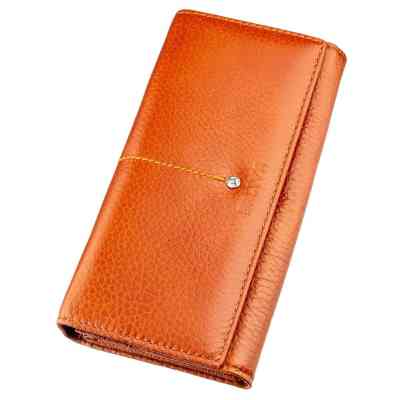 Кошелек Baliya Со стразом женский кожаный Оранжевый (18976) Винница