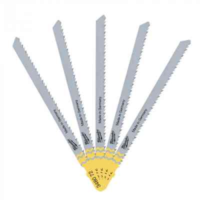 Полотно Milwaukee для лобзика T101BR, 105 мм/ шаг зуба 2,5 мм, 5шт, обратный рез (4932348072) Винница