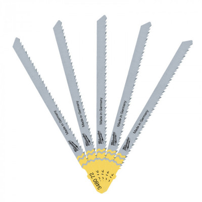 Полотно Milwaukee для лобзика T101BR, 105 мм/ шаг зуба 2,5 мм, 5шт, обратный рез (4932348072) Винница - изображение 2