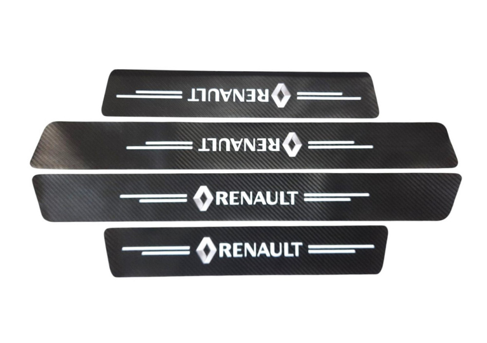 Захисна плівка на пороги Renault (карбонова стрічка) к-т 4шт Вінниця - фото 1