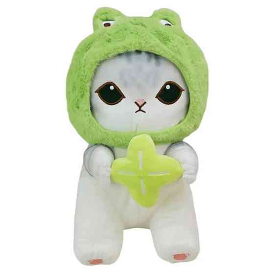 Дитяча м'яка іграшка "Mofusand Сat" E1002(Green) розмір 45см Вінниця