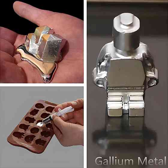 Метал Галлій RESTEQ 20 грамів — метал Ga з чистотою 99.99%, плавиться в руці Київ