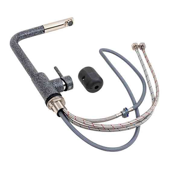 Кухонний змішувач з висувною лійкою VALESO Q411B Графіт Коломыя