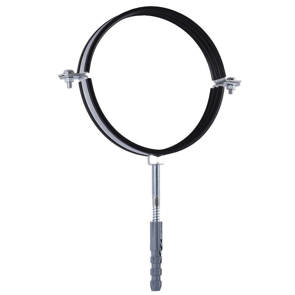 Хомут трубний SOLOMON  (комплект)  6″, 158-168мм  з гвинтом 10х120 та дюбелем Тернопіль - фото 2