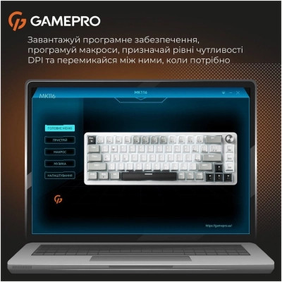 Клавиатура GamePro Genesis Silverlight MK116 USB UA Grey (MK116) Винница - изображение 12