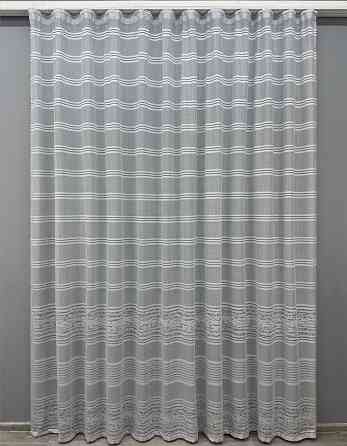 Тюль VR-Textil 1888т Lauren Жакард Сірий 300х270 см (42-0841) Київ