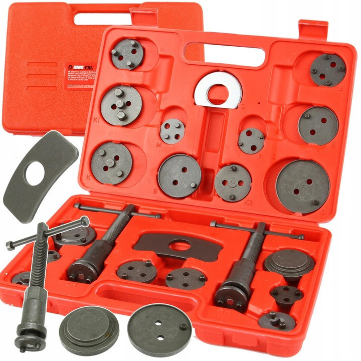 Комплект для заміни гальмівних колодок 22 елементи з кейсом Mar-Pol (M57692A) Нововолинськ - фото 1