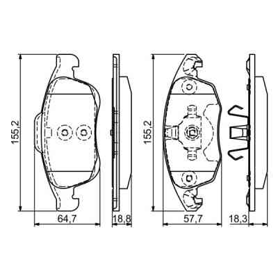 Гальмівні колодки Bosch 0 986 494 235 Вінниця