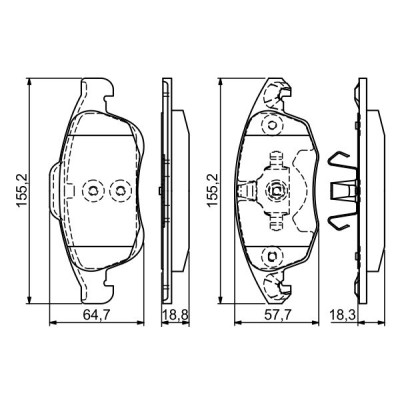 Тормозные колодки Bosch 0 986 494 235 Винница - изображение 6