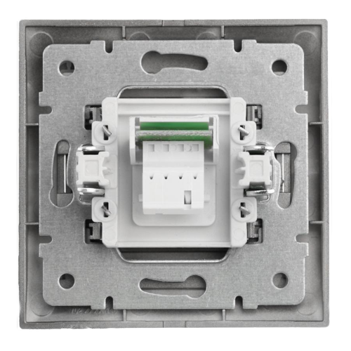 DERIY темно-сірий металік Розетка внутрішня телефонна євро Лезард Житомир - фото 4