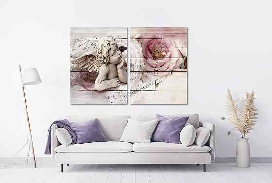Модульная картина в гостиную / спальню  Янгол  TLV-2_044 90x132 см Київ