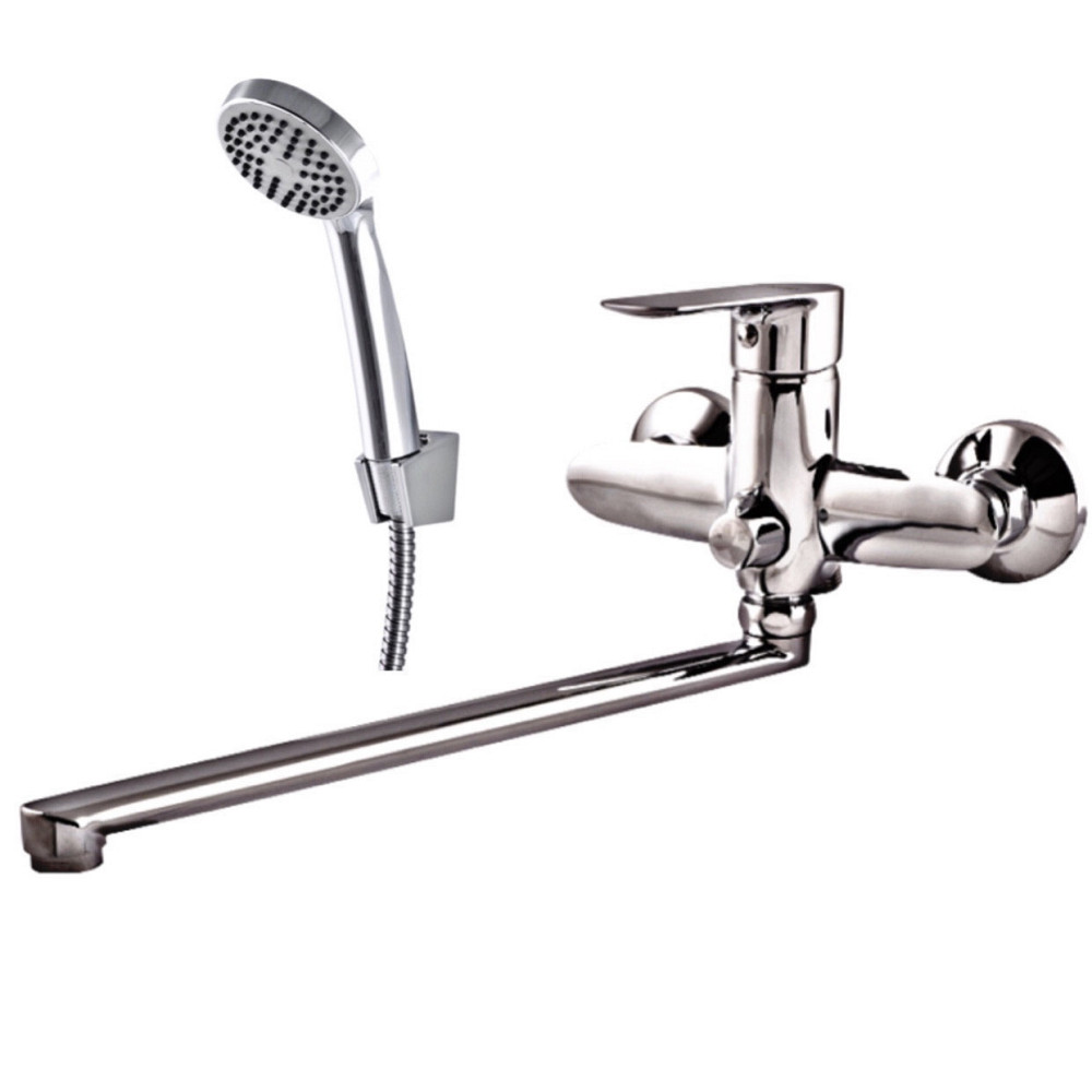 Змішувач у ванну кімнату Zerix JKC-A439 з довгим виливом і душем (ZX2925) Чернівці - фото 4